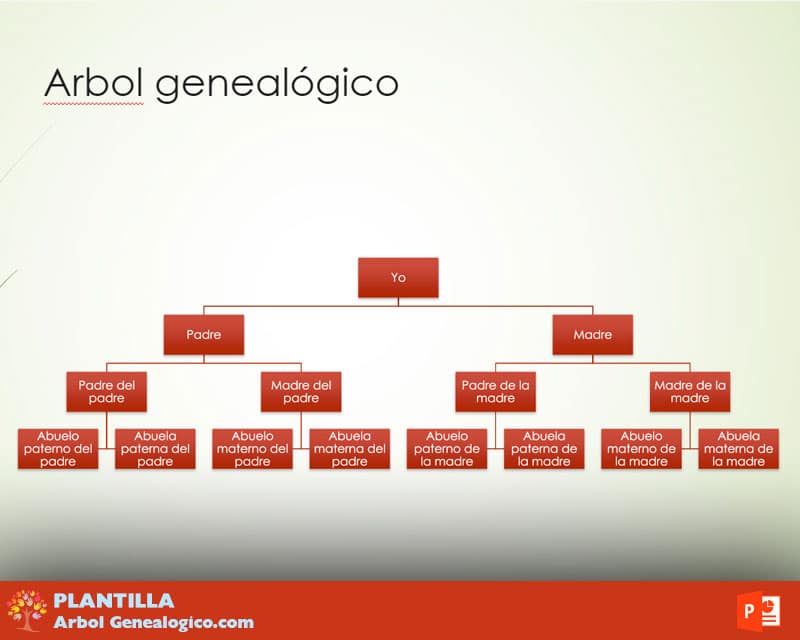 5 arbol genealogico powerpoint 3 generaciones
