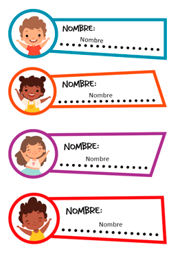 Plantillas para Gafetes ️ en WORD 2024 para Imprimir