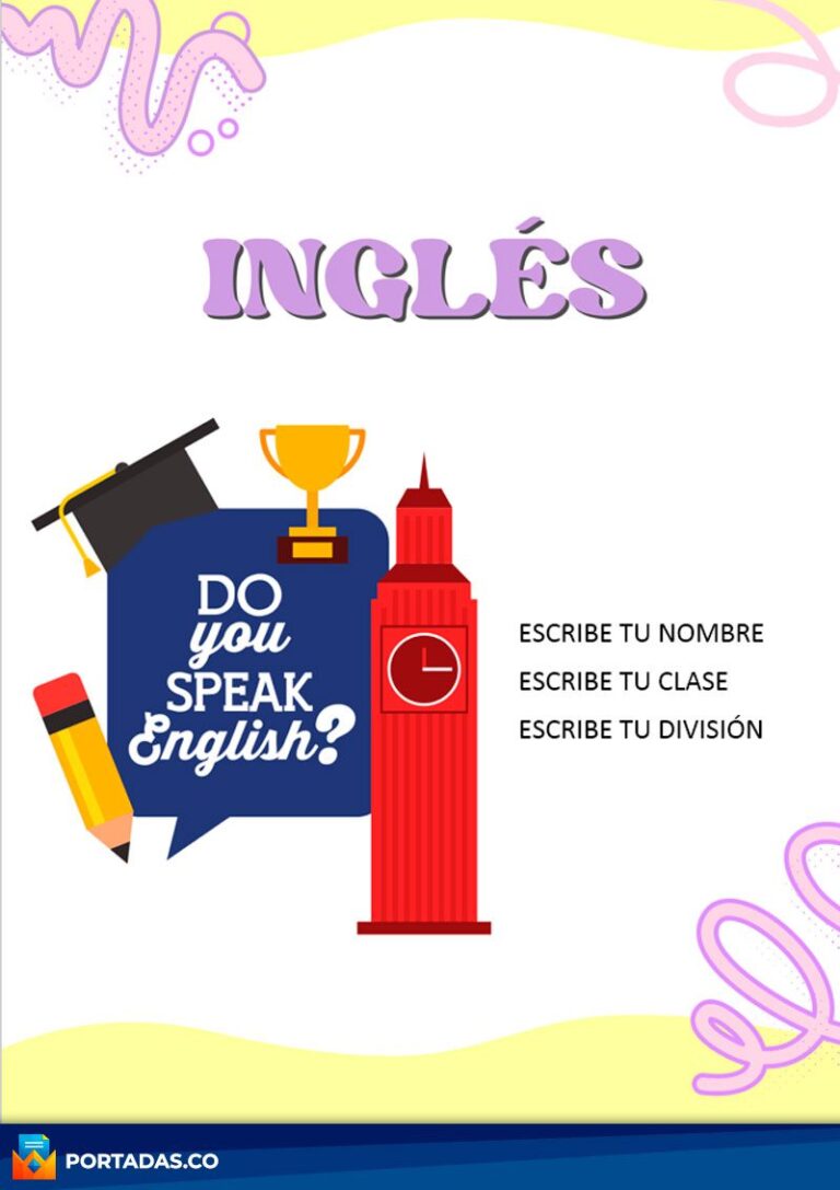 Portadas De Ingles Para Cuadernos Y Trabajos 2023