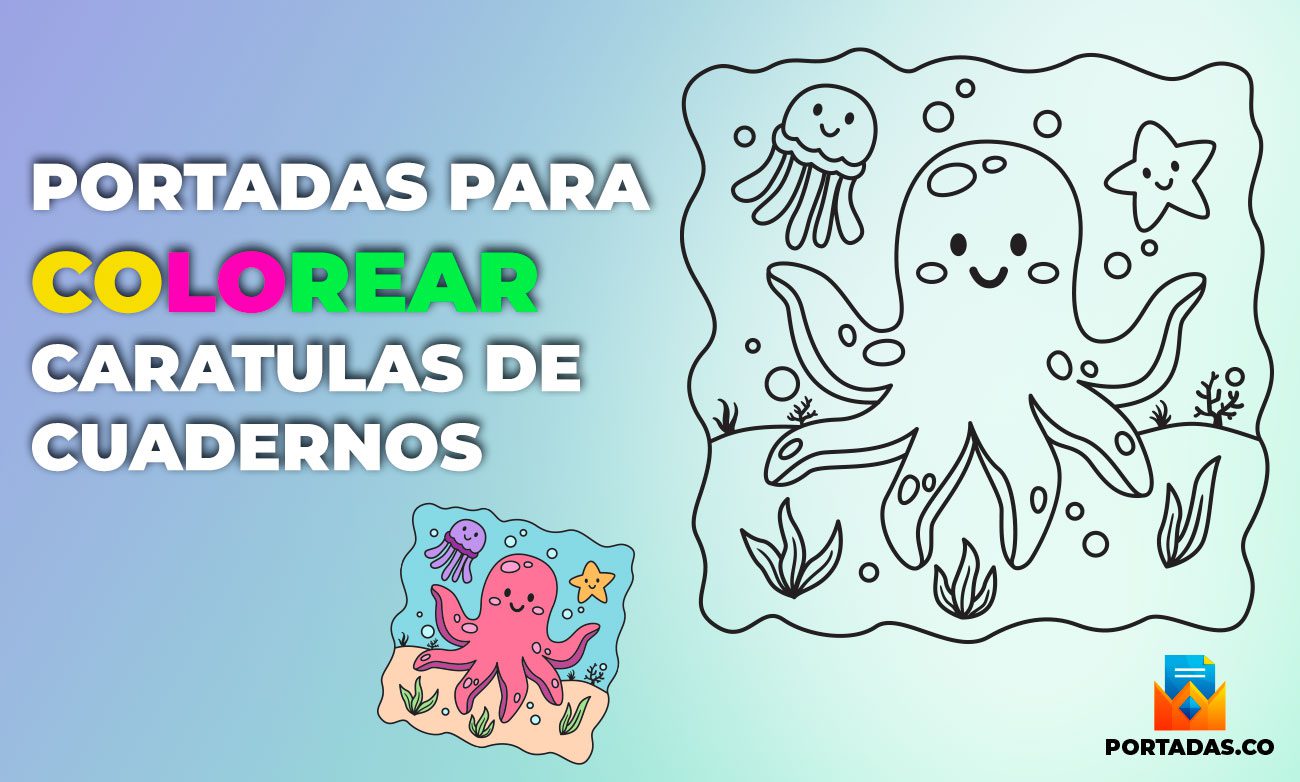 Portadas Para Colorear ️ Plantillas Para Niños 3566