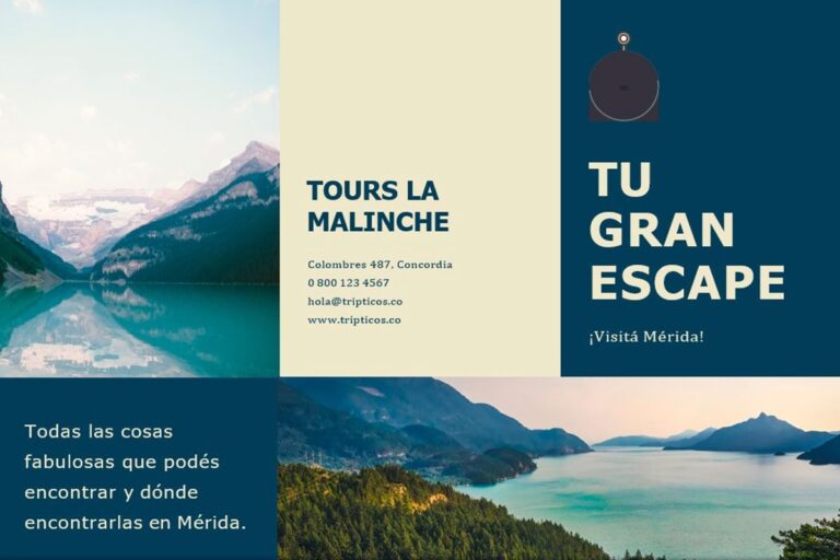 Trípticos de Turismo: Plantillas Editables en Word 🚀 Descarga Ya