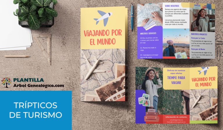 Trípticos De Turismo Plantillas Editables En Word 🚀 Descarga Ya