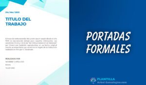 Portadas formales