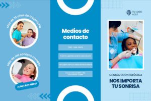 Triptico Clínica Dental Moderno