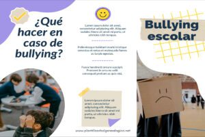 Tríptico sobre el Acoso Escolar